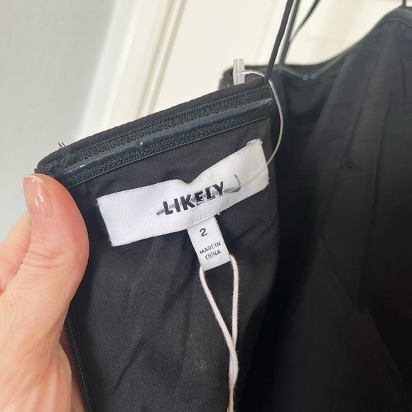 Likely NWT Lilia Ruffle Sequin Mini Dress Black 2 - Picture 6 of 7